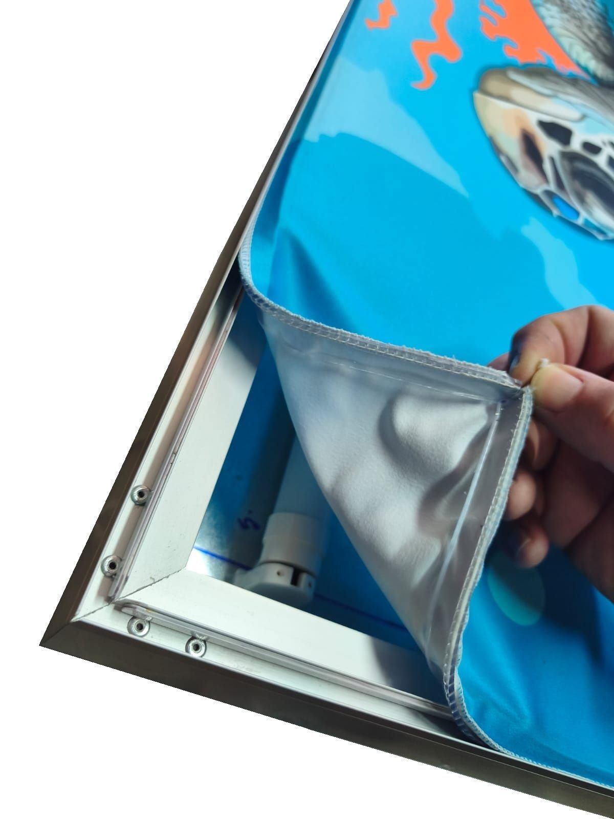 Aviso Luminoso con Tela vista 6